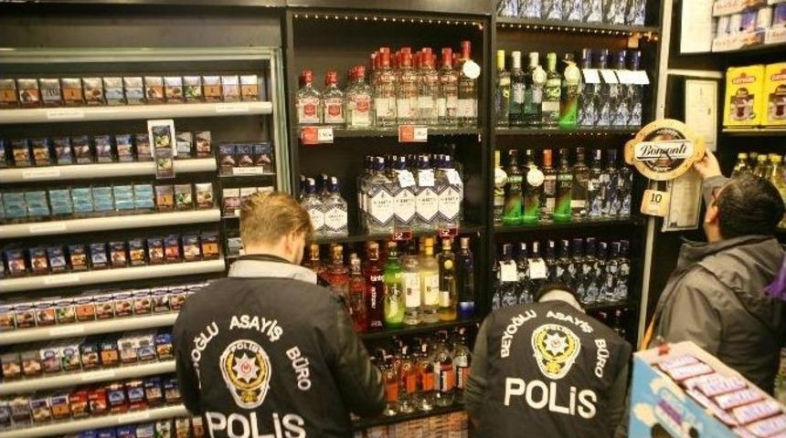 (&ouml;zel Haber) Yılbaşı &Ouml;ncesi Beyoğlu&rsquo;nda Sahte İ&ccedil;ki Denetimi