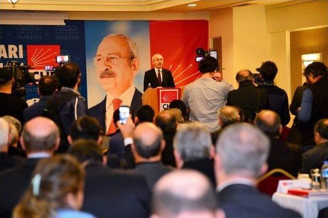 Chp Genel Başkanı Kılı&ccedil;daroğlu Trabzon&rsquo;da 2