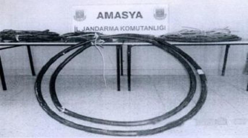 Amasya&rsquo;Da Kablo Hırsızlığına 2 Tutuklama