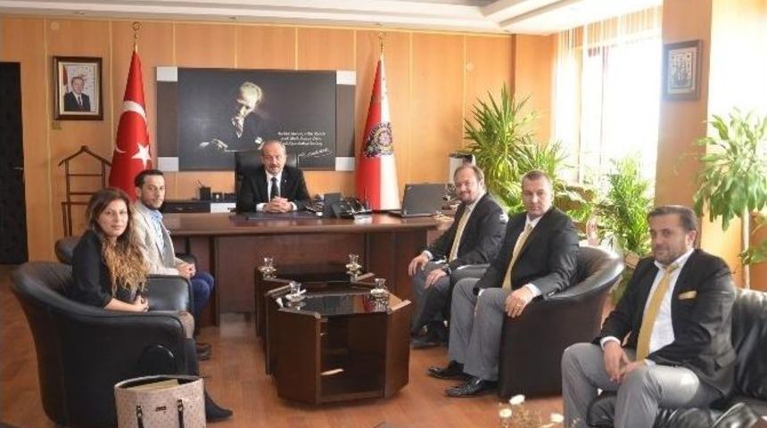 &Ccedil;orlu Gazeteciler Derneği&rsquo;nden İl Emniyet M&uuml;d&uuml;r&uuml; Aydın&rsquo;a Ziyaret