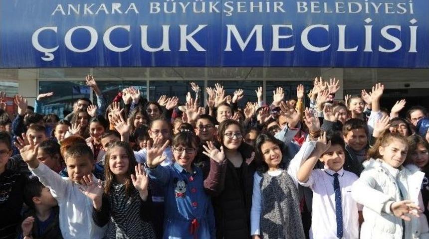 Ankara B&uuml;y&uuml;kşehir Belediyesi &Ccedil;ocuk Meclisi&rsquo;nde Se&ccedil;im Heyecanı Yaşandı
