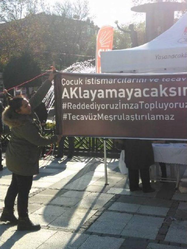 Sprey Boya Ile ‘Tecavüz Meşrulaştırılamaz’ Yazan 5 Chp’Liye 4 Saatlik Gözaltı