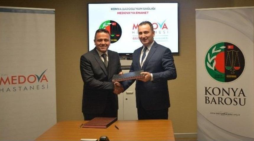 Medova Hastanesi Ve Konya Barosu Arasında Protokol