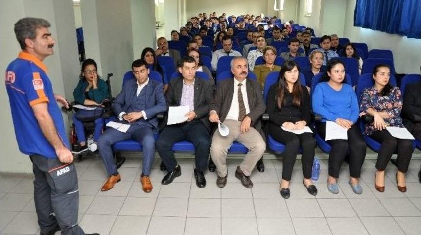 Adana Adliyesi Personeline "afet Bilinci" Eğitimi