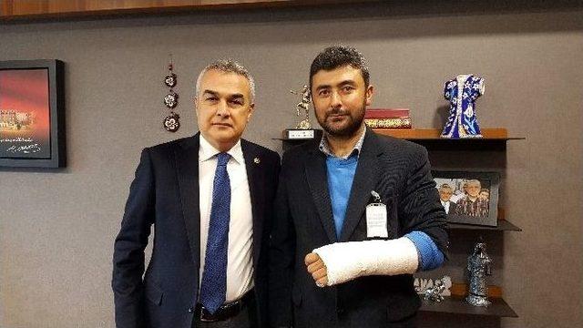 El Bab Gazisi Aydınlı Askerden Vali Koçak’a Ziyaret