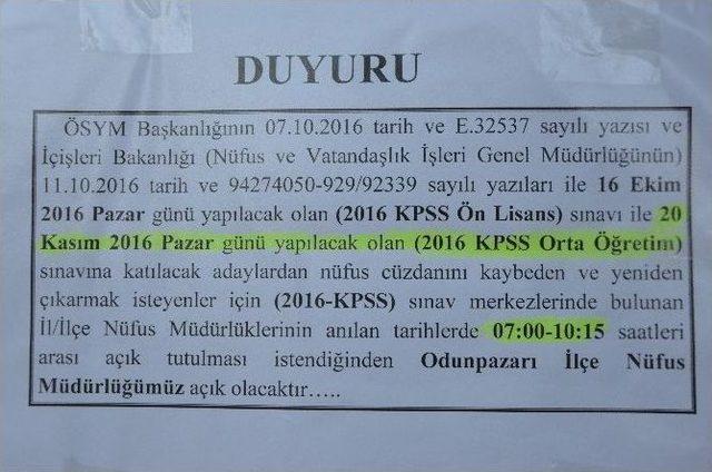 Kpss Öncesi Kimlik Kaybedenlerin Son Gün Telaşı