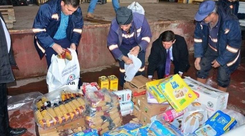 Lapseki Belediyesi&rsquo;nden Depremzedelere Yardım
