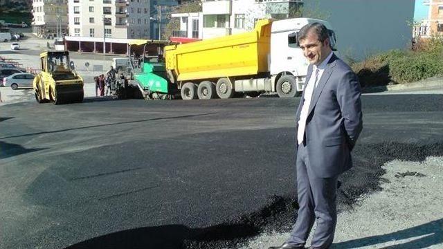 Akçakoca’da Asfaltlama Çalışmaları Sürüyor