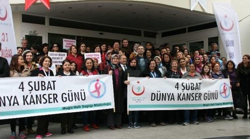 Muğla&rsquo;da Ebeler Kansere Dikkat &Ccedil;ekmek İ&ccedil;in Y&uuml;r&uuml;d&uuml;