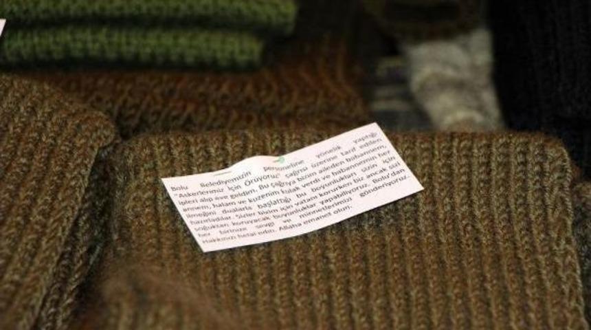 Bolu'dan Asker Ve Polislere 5 Bin Atkı, Bere