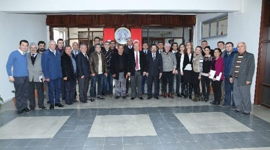 Başkan &Ouml;zakcan Tmmob Aydın Temsilcileri İle Bir Araya Geldi