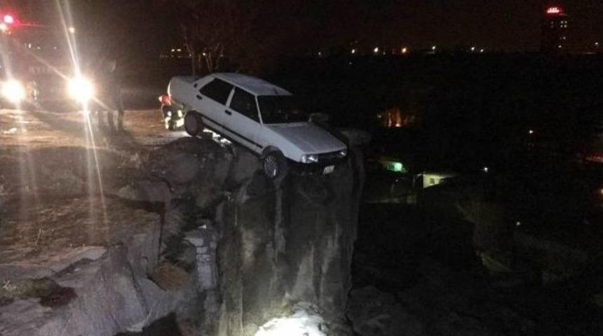 U&ccedil;urumda Asılı Kalan Ara&ccedil; Kurtarıldı