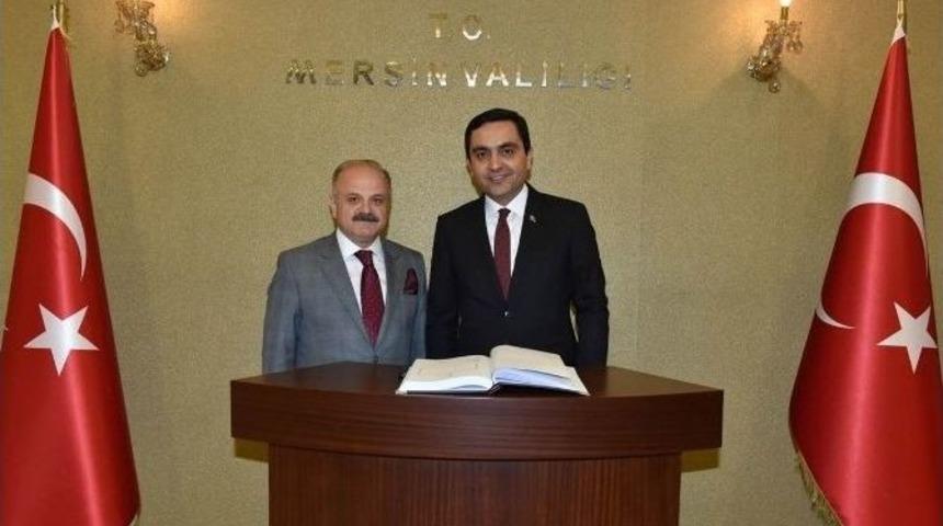 Kırşehir Belediye Başkanı Bah&ccedil;eci, &Ccedil;akacak&rsquo;ı Makamında Ziyaret Etti