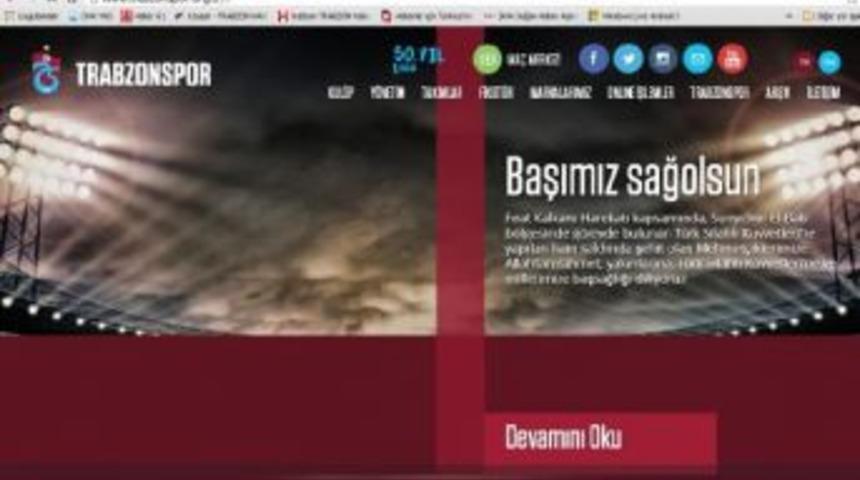 Trabzonspor, Şehit Ve Yaralı Askerler I&ccedil;in Mesaj Yayınladı