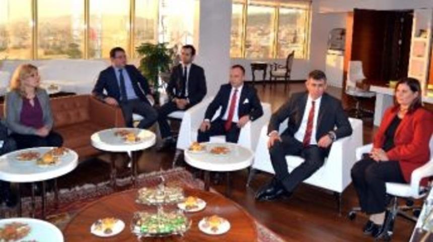 Tbb Başkanı Feyzioğlu&rsquo;ndan Başkan &Ccedil;er&ccedil;ioğlu&rsquo;na Ziyaret