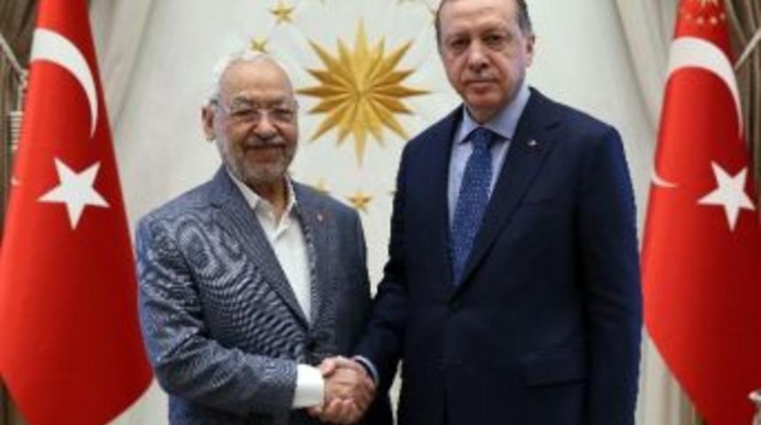 Cumhurbaşkanı Erdoğan, Gannuşi&rsquo;yi Kabul Etti