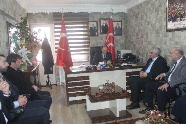 Ak Parti İl Başkanı &Ouml;z, Mhp Erzurum İl Başkanı Karataş&rsquo;ı Ziyaret Etti 1