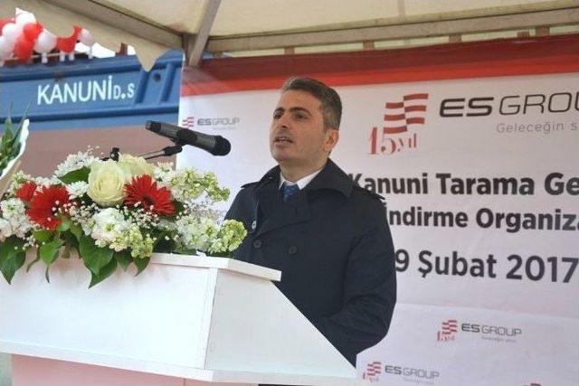 Tarama Gemisi Kanuni Denizle Buluştu