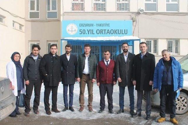 Erzurum Gençlik Platformu’ndan 50. Yıl Ortaokulu’na Ziyaret