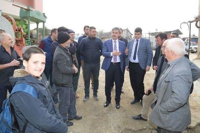 Başkan Şirin Irlamaz&rsquo;daki &Ccedil;alışmaları İnceledi 1