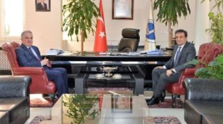 Sa&uuml; Rekt&ouml;r&uuml; Elmas&rsquo;a Başsavcı&rsquo;dan Veda Ziyareti