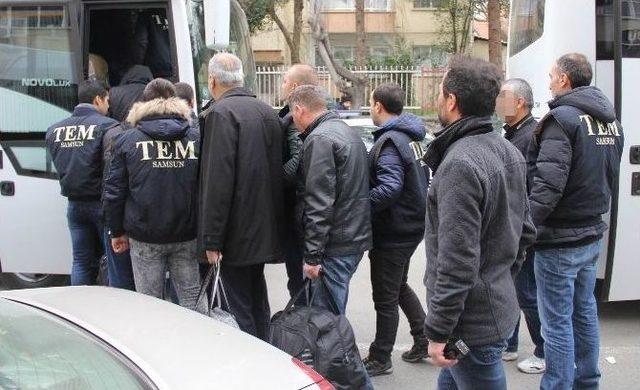 Samsun’da Bylock’tan Gözaltına Alınan 28 Polis Adliyeye Sevk Edildi