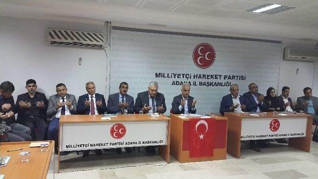 Mhp Adana İl Başkanlığı, 48. Kuruluş Yıl D&ouml;n&uuml;m&uuml;nde Mevlit Okuttu 1