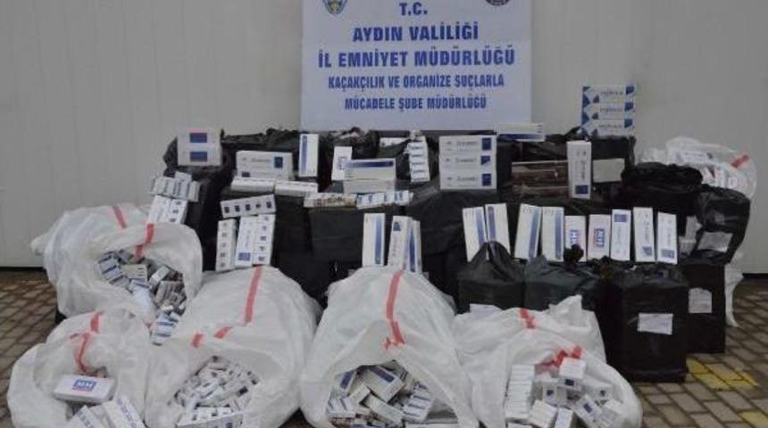 Aydın'da Ka&ccedil;ak Sigara Ele Ge&ccedil;irildi