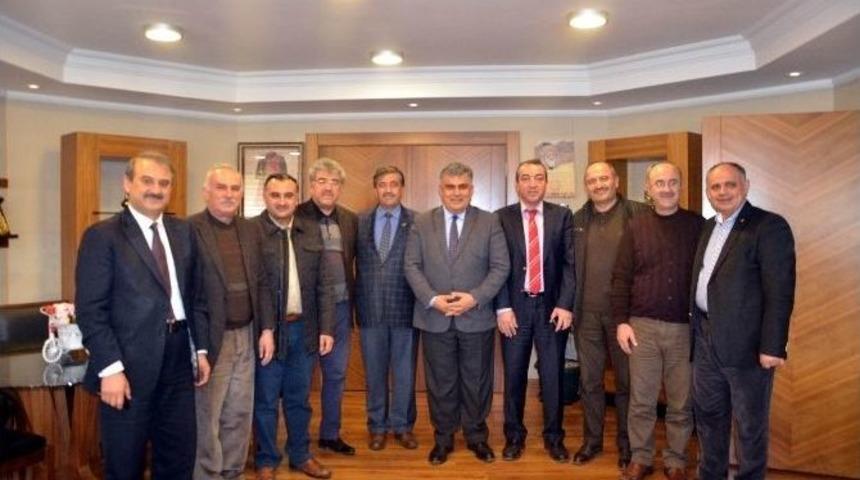 Kayseri&rsquo;nin İl&ccedil;e Başkanlarından Başkan &Ouml;zg&uuml;ven&rsquo;e Ziyaret