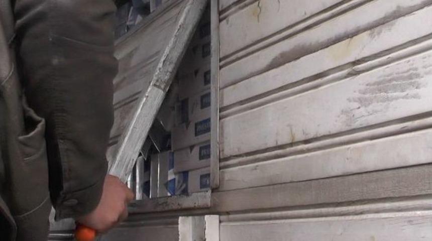 Kars&rsquo;ta 6 Bin 690 Paket Ka&ccedil;ak Sigara Ele Ge&ccedil;irildi