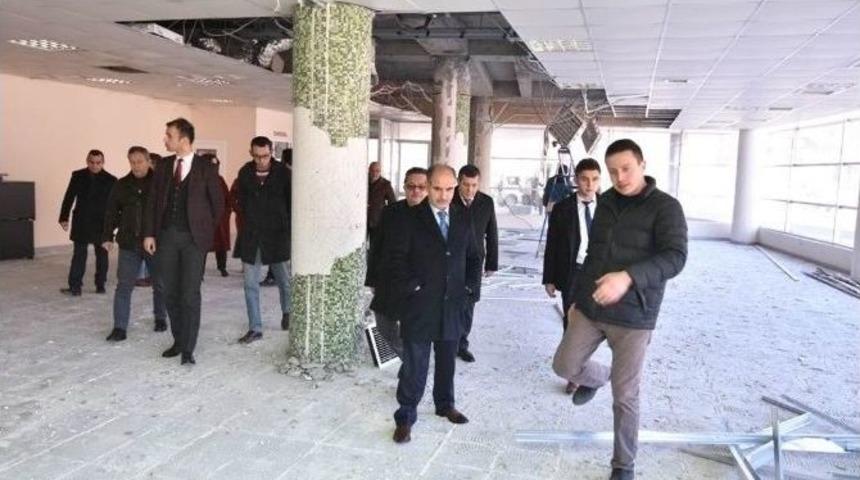 Yeni Valilik Binasında &Ccedil;alışmalar T&uuml;m Hızıyla Devam Ediyor