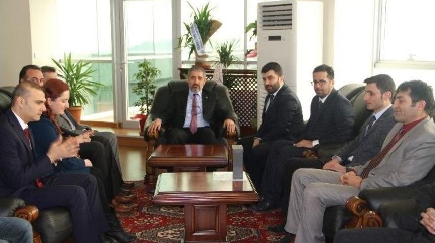 T&uuml;rk-eğitim-sen&rsquo;den Rekt&ouml;r Biber&rsquo;e Tebrik Ziyareti