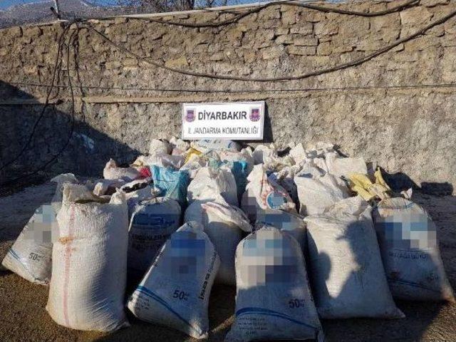 Lice'de 1 Ton 211 Kilo Toz Esrar Ele Geçirildi