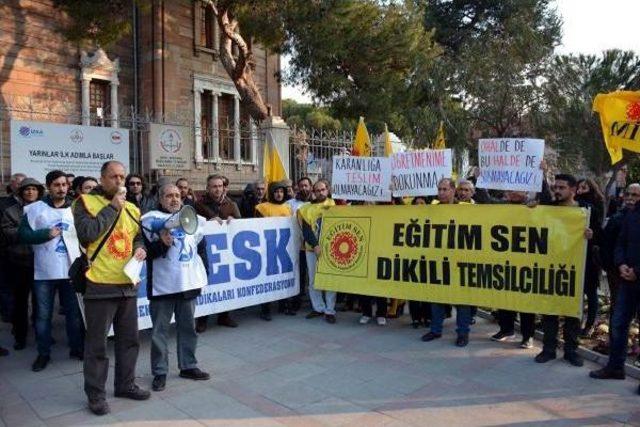 Bergama'da Kesk'ten Üyelerinin Ihracına Protesto