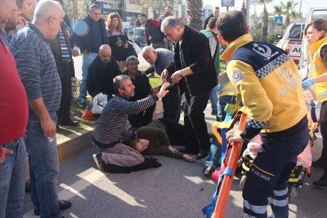 Karşıdan Karşıya Geçerken Motosiklet Çarptı