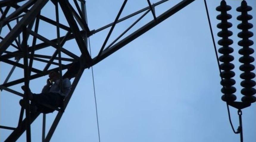 Adana’da Yüksek Gerilim Hattında İntihar Girişimi