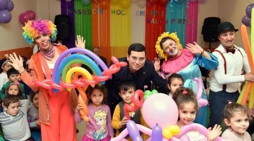 Kepez&rsquo;den Miniklere Balon Partisi