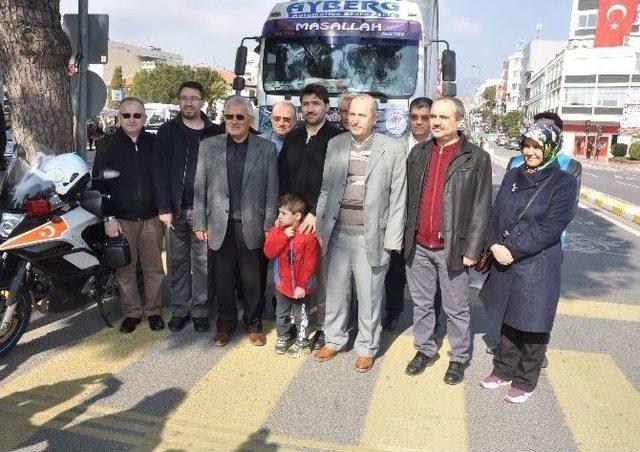 Aydın Müftülüğünün Son Yardım Tırı Halep’e Doğru Yola Çıktı