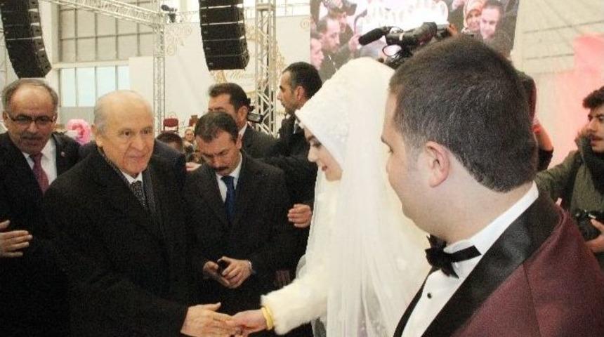 Mhp Lideri Bah&ccedil;eli, Konya&rsquo;da D&uuml;ğ&uuml;ne Katıldı