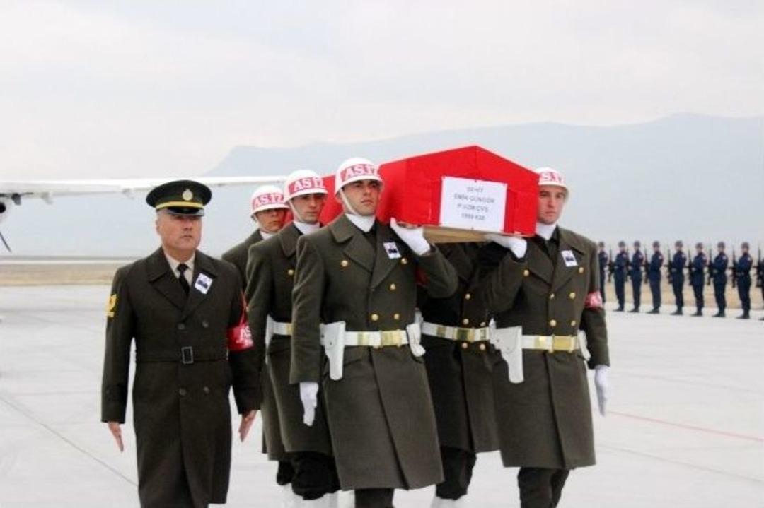 El Bab Şehidinin Naaşı Memleketi Denizli&rsquo;ye Getirildi