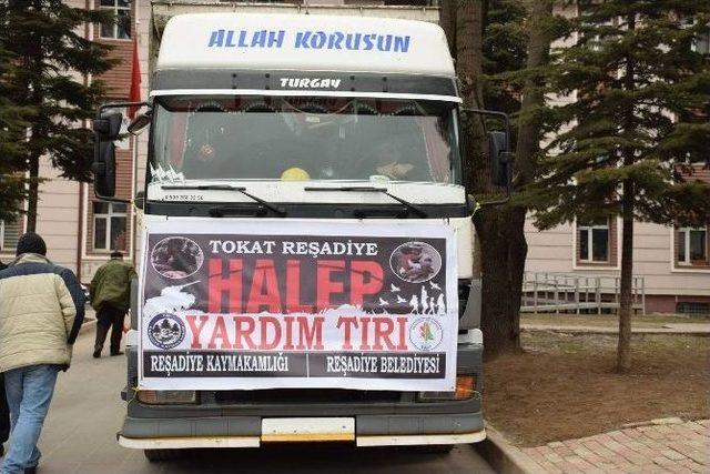 Reşadiye’den Halep’e Yardım