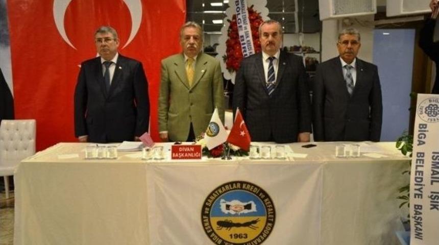 Biga&rsquo;da Esnaf Ve Kefalet Kooperatifi 54.olağan Genel Kurulu Yapıldı