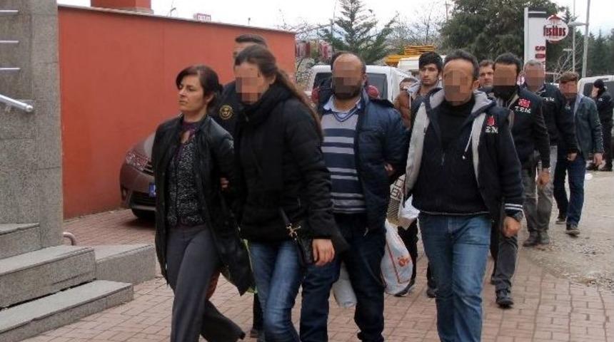 Kocaeli&rsquo;de Pkk Operasyonu: 6 Kişi Adliyeye Getirildi