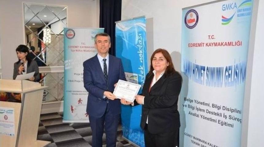 "kamu Hizmet Sunumun Gelişiyor" Teknik Destek Eğitimi Sertifika T&ouml;reni Yapıldı