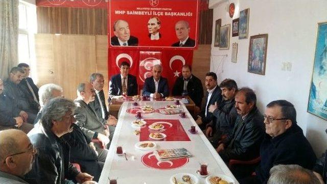 Mhp Aladağ Ve Saimbeyli’de Bayrak Değişimi