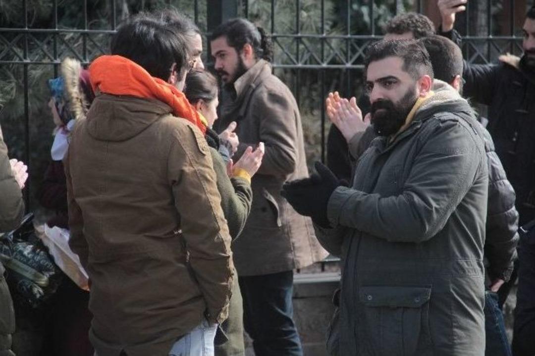 Ankara &Uuml;niversitesinde Khk Protestosu