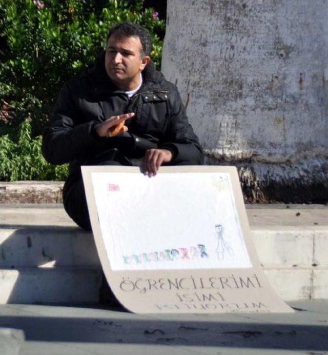 İşini Isteyen &Ouml;ğretmen Tekrar Eyleme Başladı 1