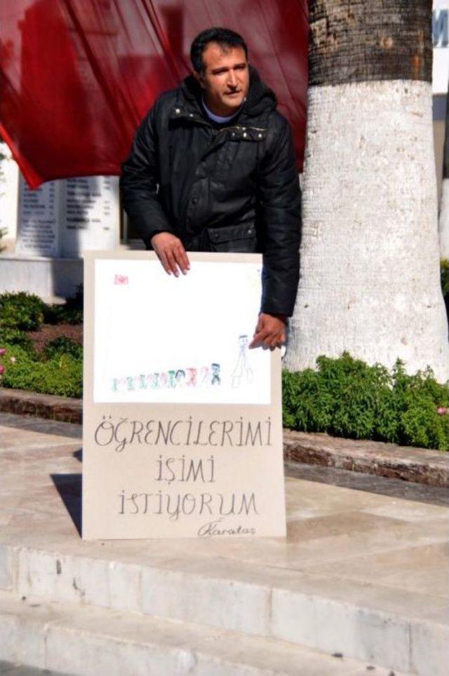 İşini Isteyen &Ouml;ğretmen Tekrar Eyleme Başladı 2