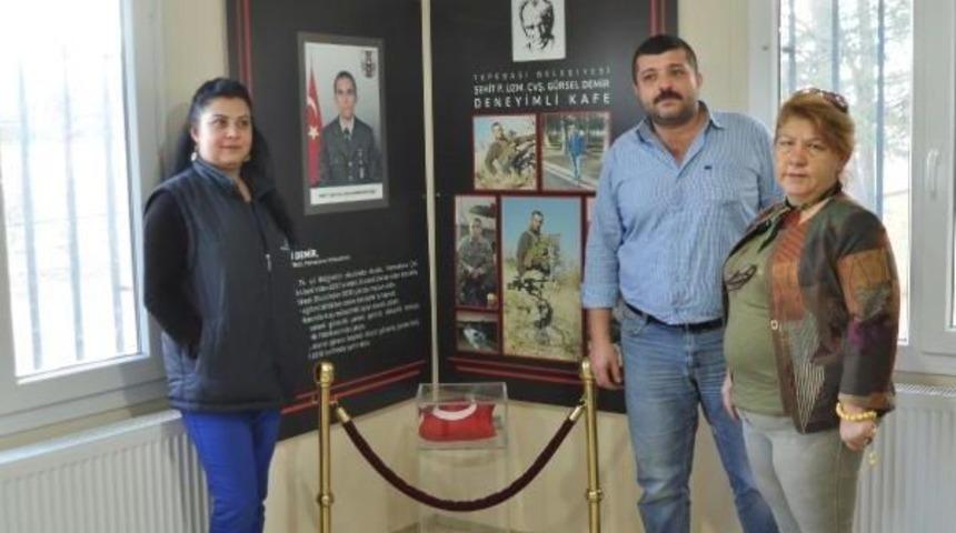 Şehidin Adının Verildiği Binadan Televizyon &Ccedil;aldılar