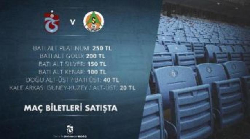 Trabzonspor&rsquo;Da Aytemiz Alanyaspor Ma&ccedil;ı Biletleri Satışa &Ccedil;ıktı